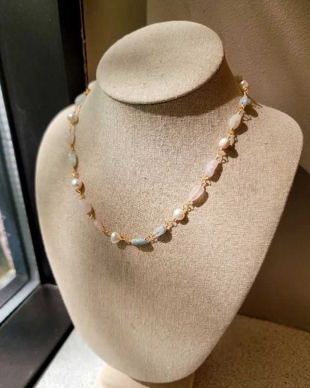 Wedding Necklace for Brides-Pastel Perfection Necklace