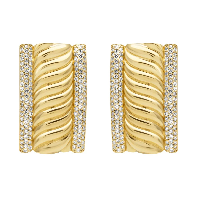 Luxury Stud Earrings for Women-Earrings - Diamond (2399D)