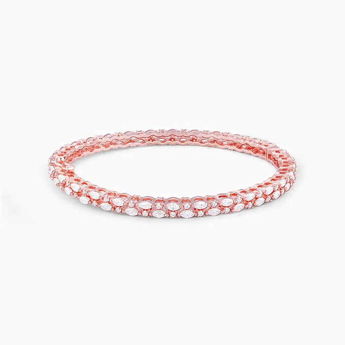 Handcrafted Bangles for Fashionistas-Rose Gold Magic Of Imagination Bangle