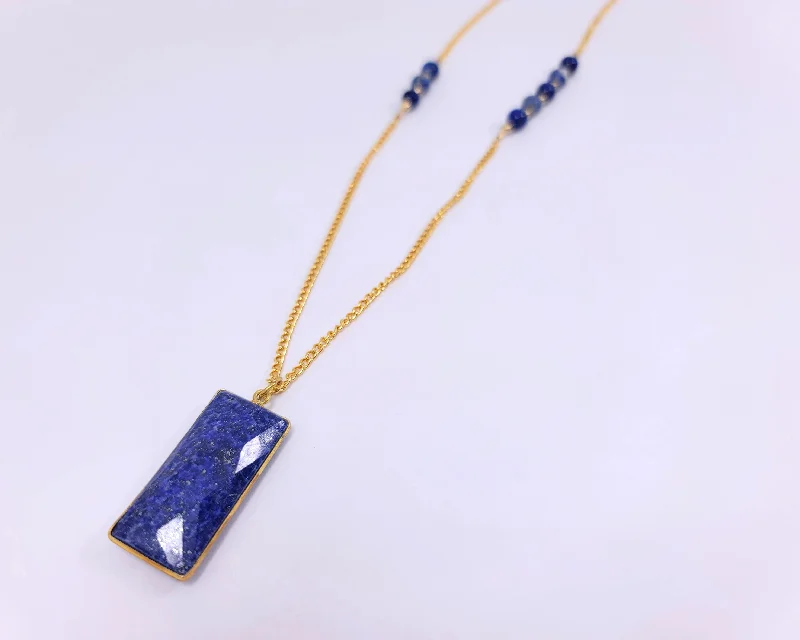 Colorful Stone Necklace for Summer-Starry Night Necklace