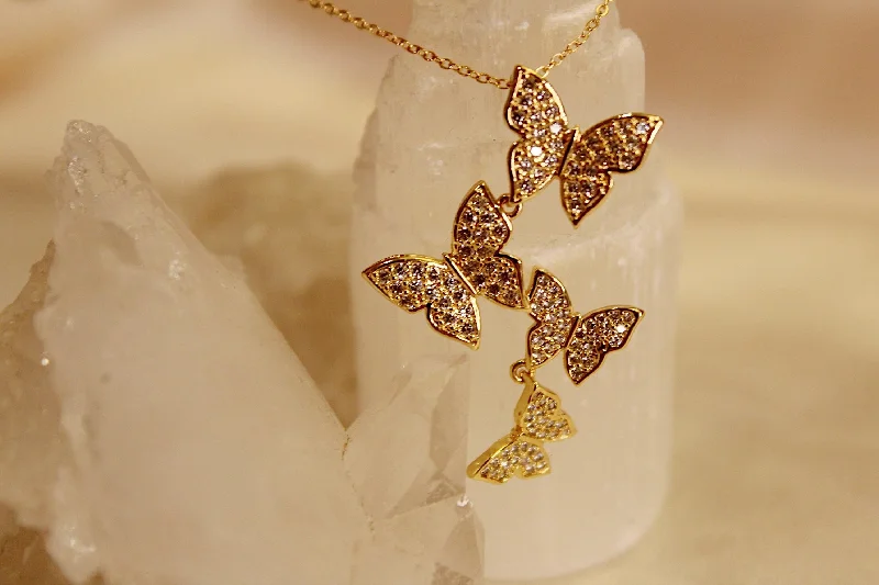 Silver Choker Necklace for Fashion-Butterfly Forever