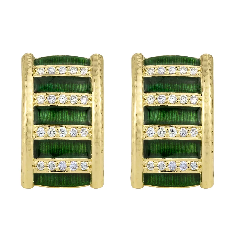 Unique Earrings for Every Day-Earrings - Diamond (Enamel)