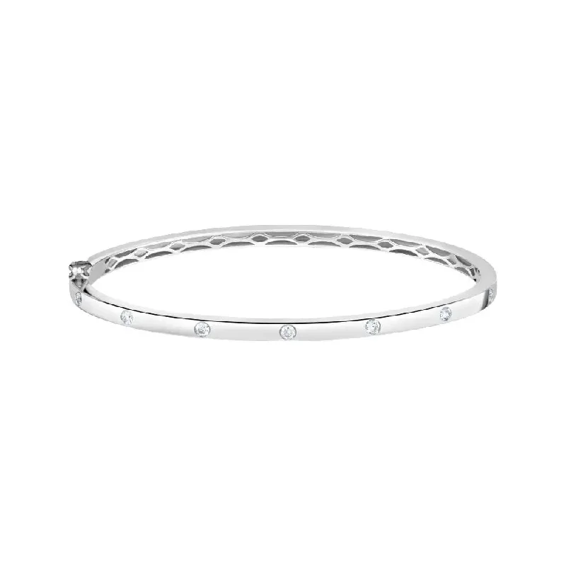 Colorful Bangles for Fashionable Women-Seven Dot Diamond Bangle