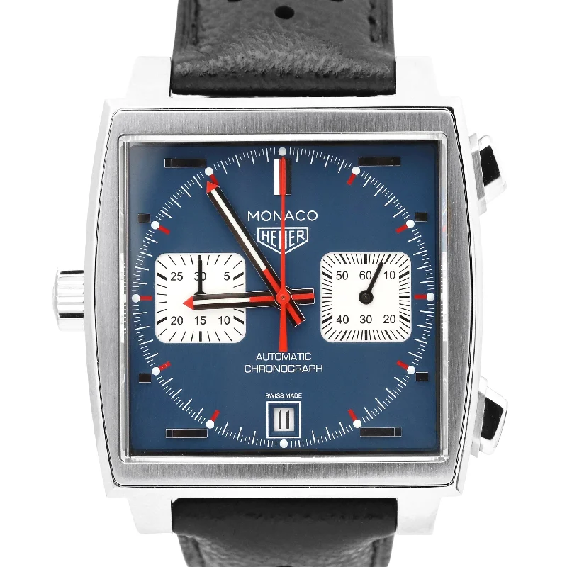 Elegant Watches for Everyday Use-NEW MARCH 2023 Tag Heuer Monaco Steve McQueen 39mm CAW211P PAPERS Watch B+P