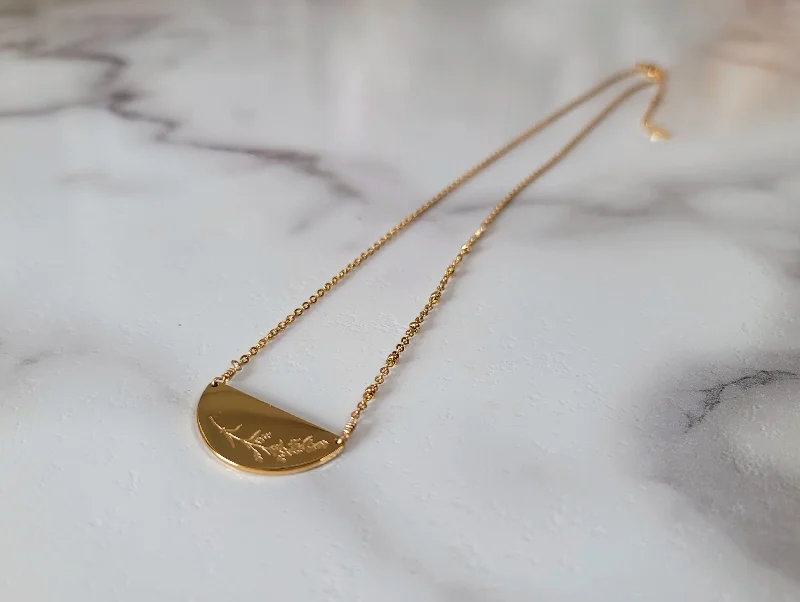 Beautiful Gold Necklace for Gifts-Muster Up Faith Necklace