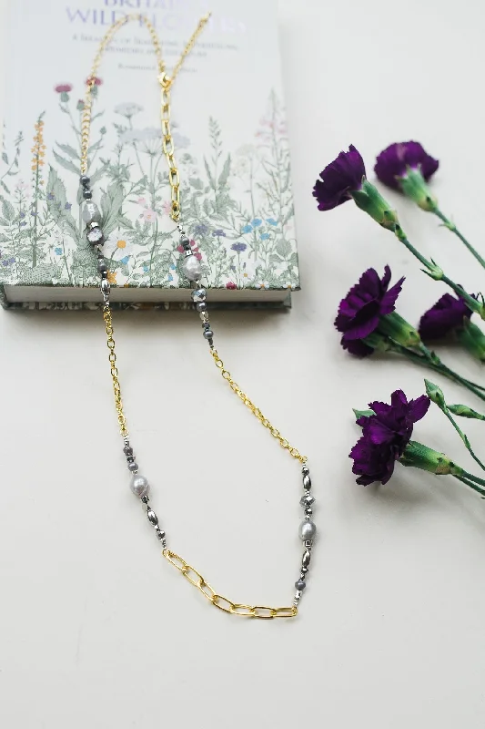 Layered Necklace with Multiple Charms-The Gatsby Necklace