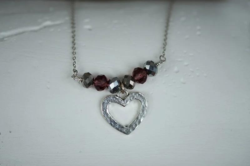 Dazzling Necklace for Special Events-Heart Necklace