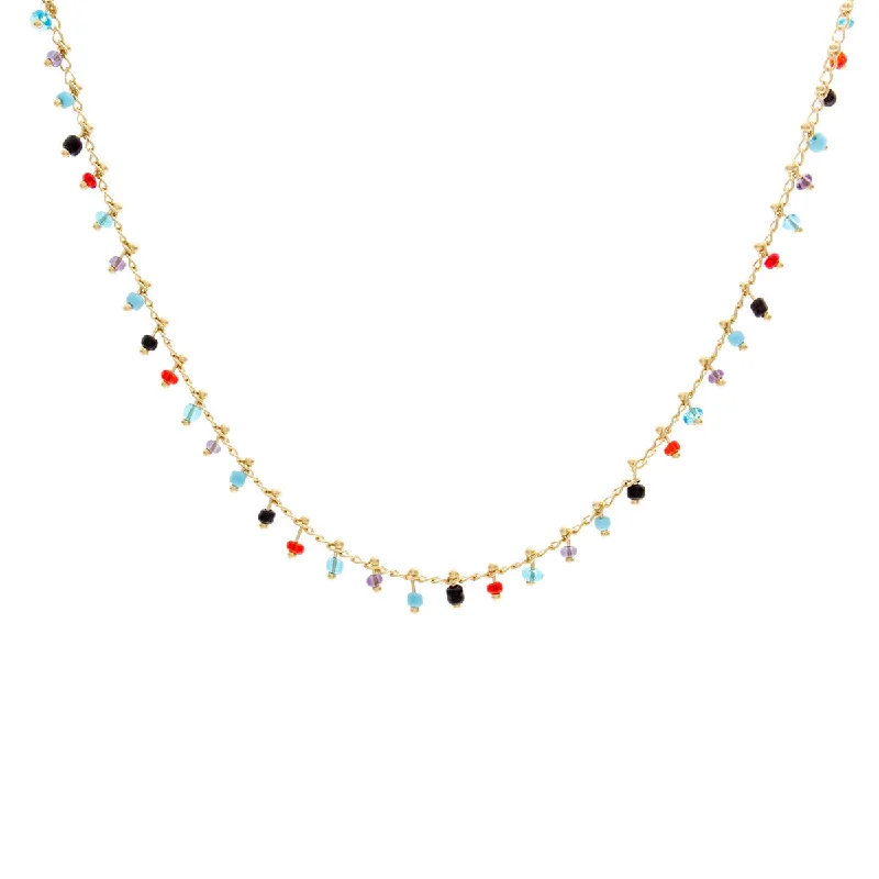 Personalized Jewelry Necklace-Multi Color Beads Necklace