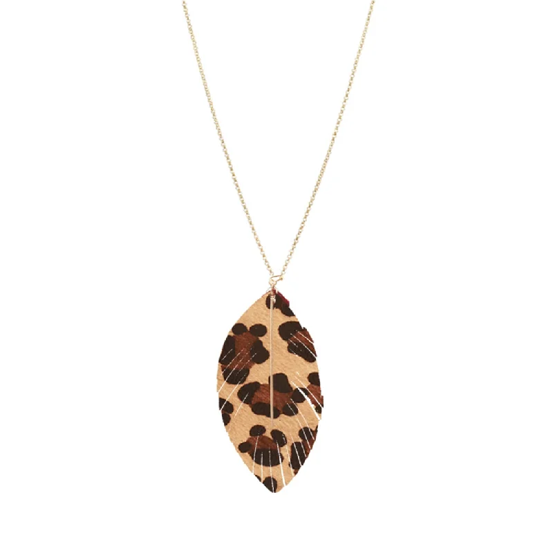 Trendy Choker Necklace for Fashion-Leopard Heather Necklace