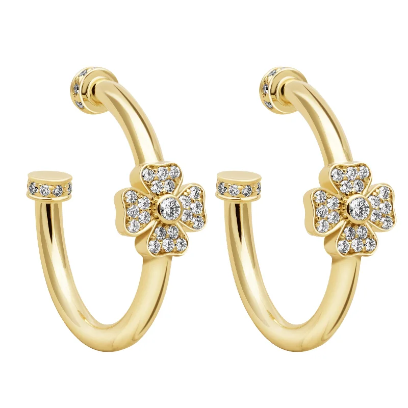 Large Crystal Earrings for Glamorous Look-Earrings - Diamond (2402A)