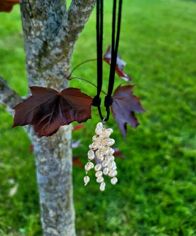 Classic Gemstone Necklace for Weddings-Pearl Rope Necklace