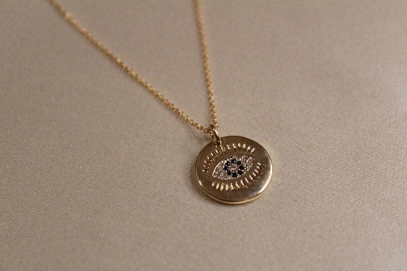 Personalized Family Necklace-Layla Eye