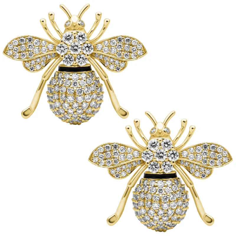 Luxury Stud Earrings for Women-Earrings - Diamond (Enamel) (2412A)