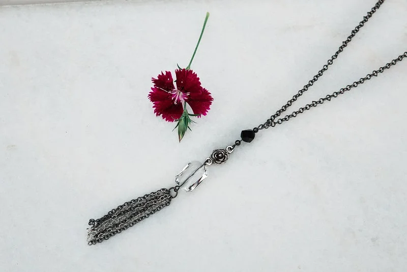 Dazzling Necklace for Special Events-Prism Rose Necklace