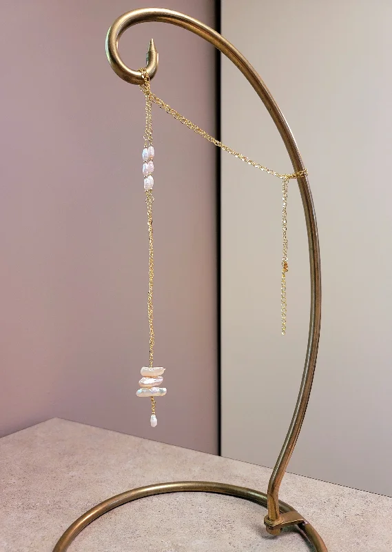 Cute Necklace for Gift Giving-Stacked Pearl Necklace