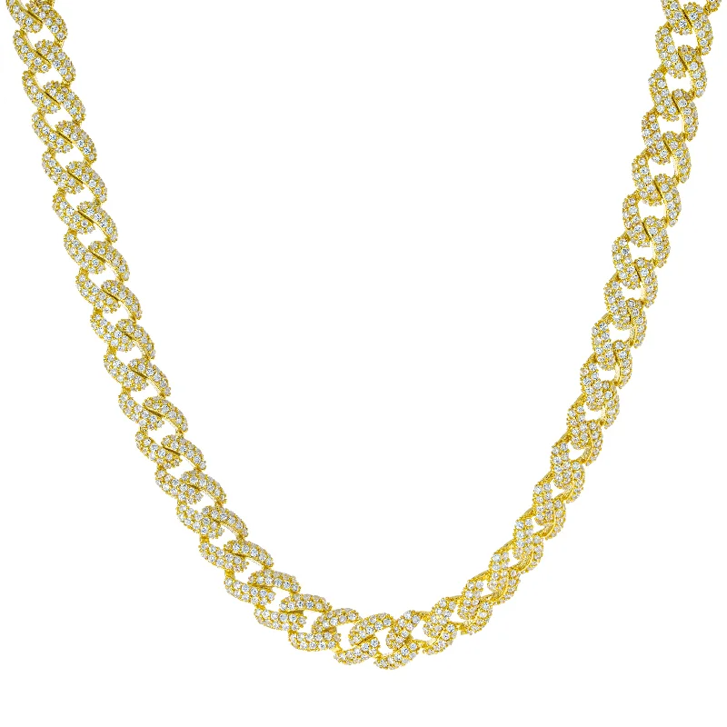 Multi-layer Necklace for Fashion-Miami Link Chain