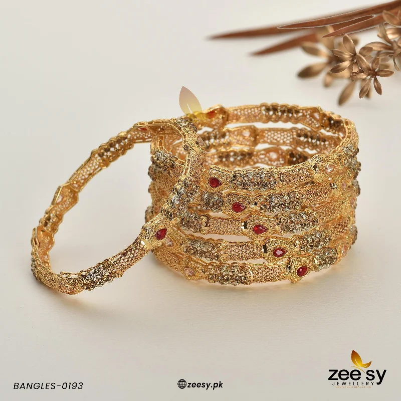 Chunky Gold Bangles for Statement Look-BANGLES-0193