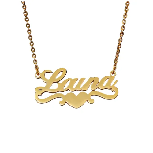 Personalized Pendant Necklace for Moms-Cupid Name Necklace