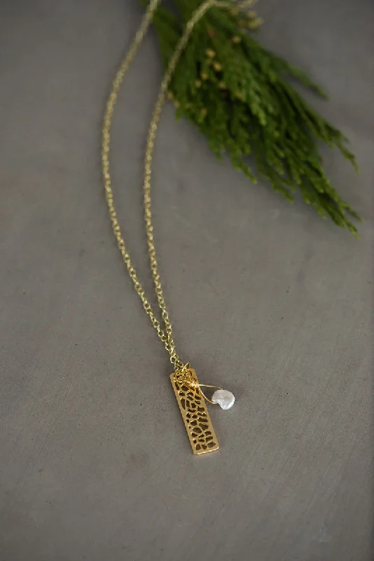 Simple Gold Necklace for Daily Wear-Gold Filigree Necklace