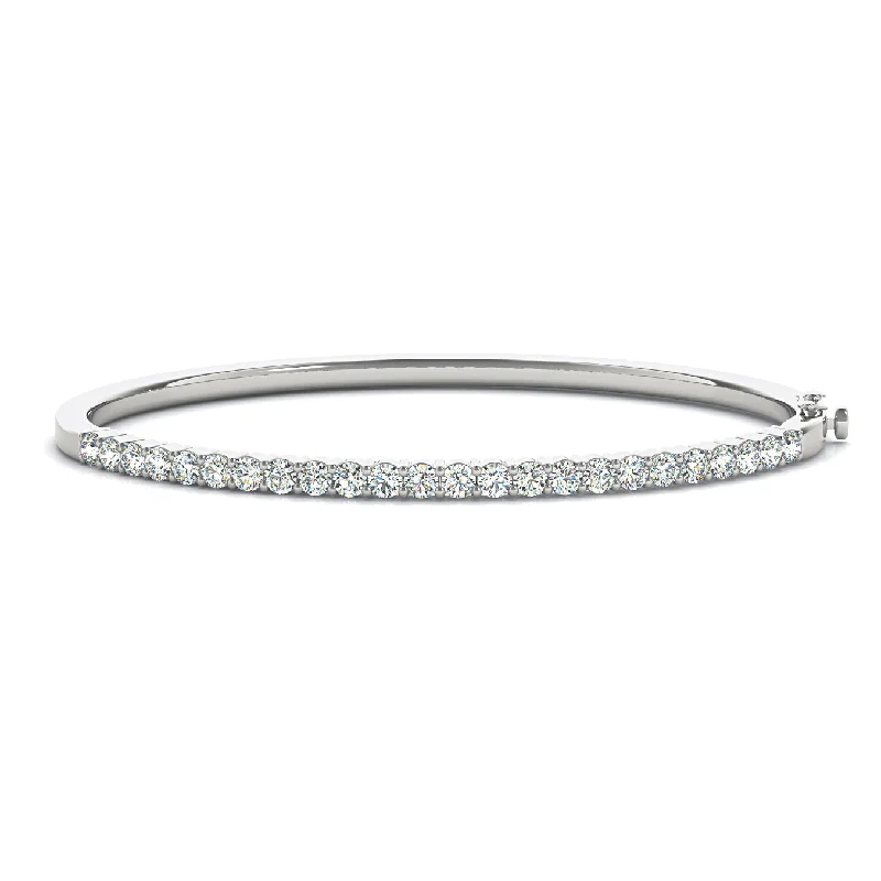 Unique Bangles for Fashion Forward Women-1.50 ctw Round Diamond Classic Bangle Bracelet