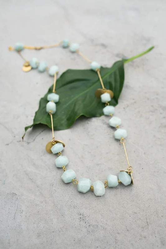 Unique Charm Necklace for Stylish Women-La Roma Mint Necklace