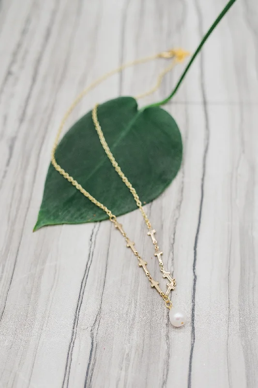 Simple Gold Pendant Necklace-Yellow Gold Resurrection Necklace