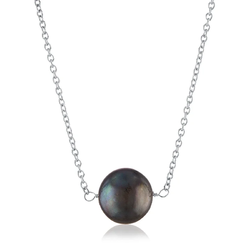 Elegant Pearl Necklace-Black Pearl Necklace