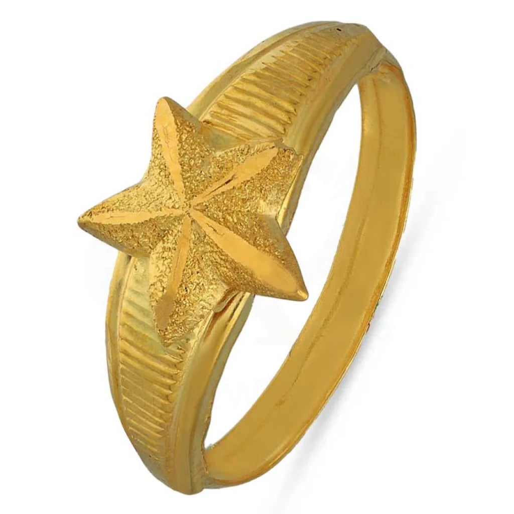 Unique Promise Ring for Couples-Gold Star Ring 18KT - FKJRN1271