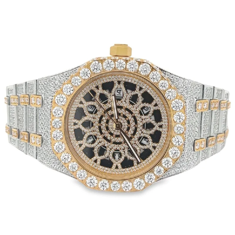 Classic Analog Watches for Women-Custom Moissanite VVS Iced Out Watch