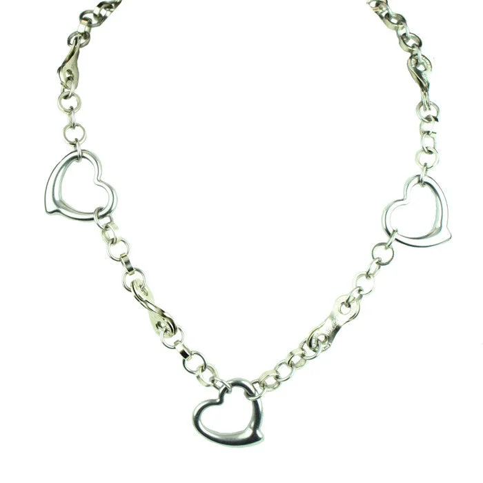 Boho Chic Necklace for Women-Stainless Steel Heart Chain Necklace - Wholesale