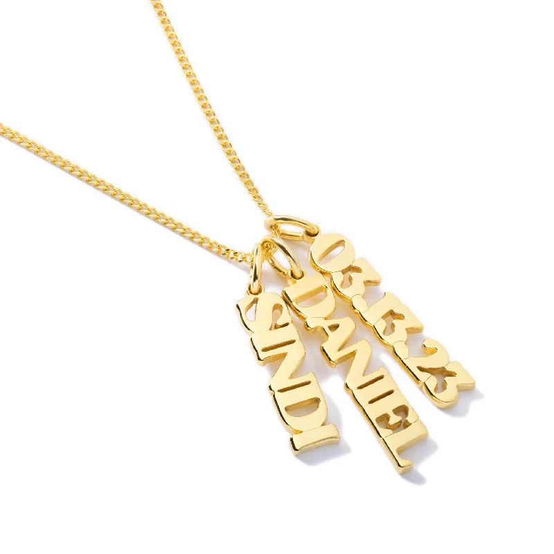 Simple Chain Necklace for Day-to-Day Look-Custom Pendant Drop Necklace