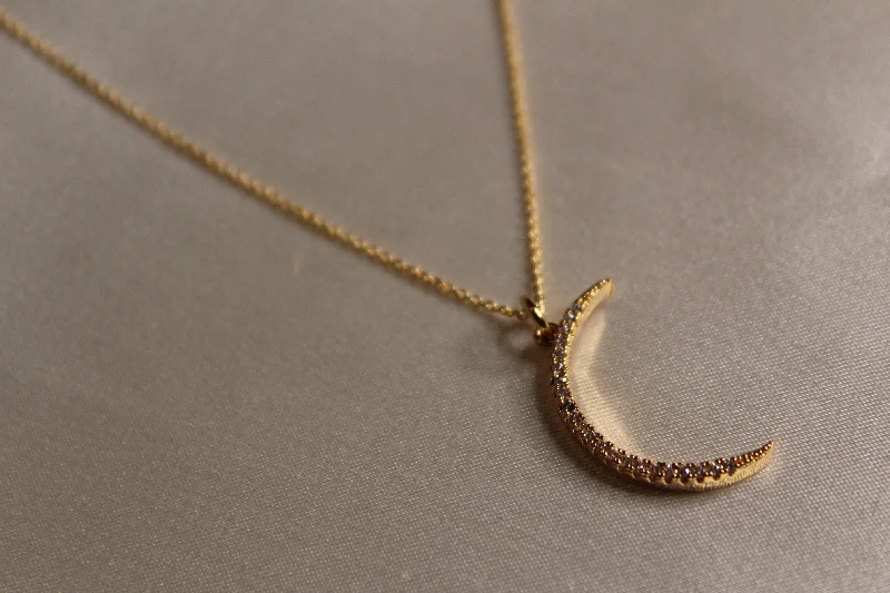 Sterling Silver Necklace with Pendant-A Moon Cycle