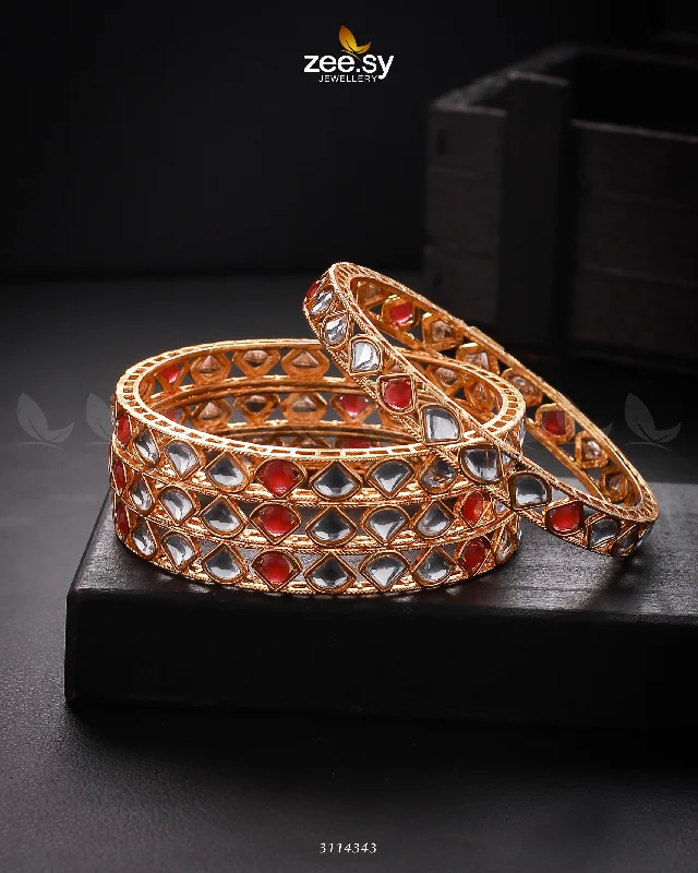 Large Silver Bangles for Bold Fashion-Hina Khan Bangles