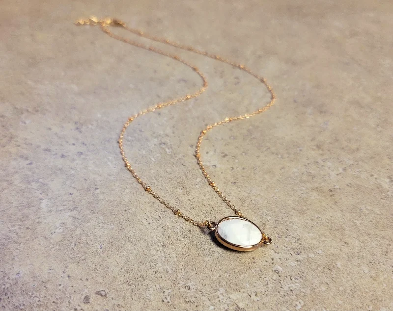 Unique Pendant Necklace for Casual Wear-Desert Moon Necklace