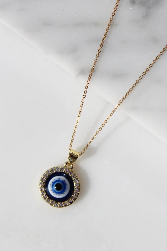 Customizable Charm Necklace-Cairo Eye Necklace