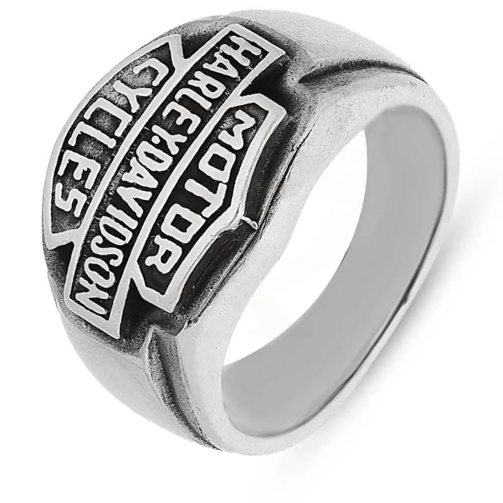 Elegant Wedding Band for Women-Sterling Silver 925 Men's Harley Davidson Biker Ring - FKJRNSL2504